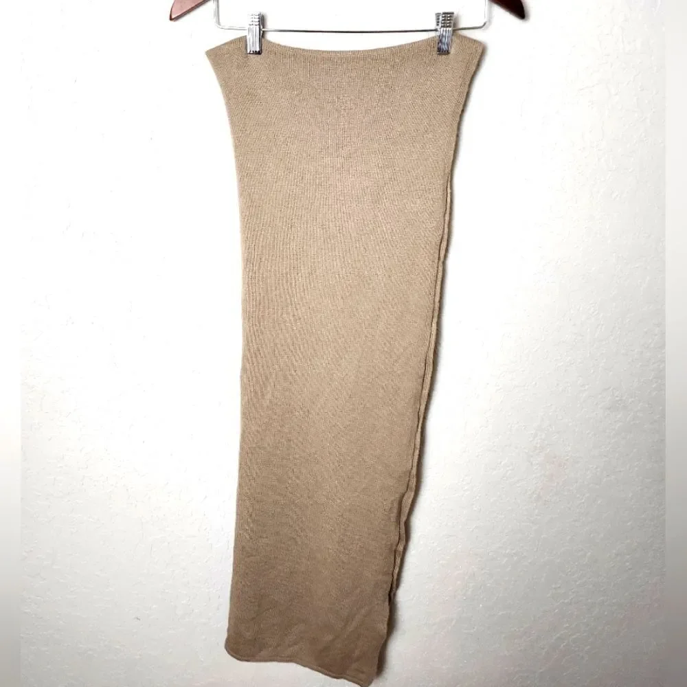 Todd & Duncan Plaited Cashmere At Lochleve Scotland Scarf Tan 76x23